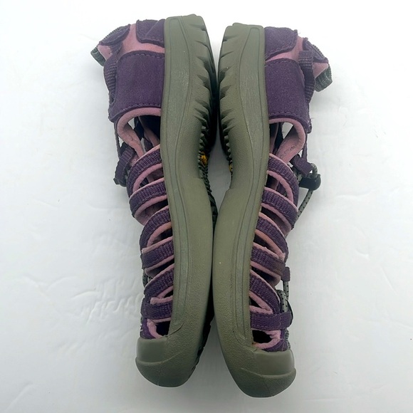Keen Girls Whisper Sweet Waterproof Sport Sandals Purple Gray Size 2 Beach Hike - Picture 4 of 17